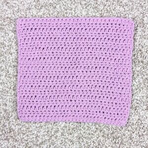 Crochet‎ Washcloth Dishcloth Orchid Cleaning Kitchen Bath Hand Crafted Purple